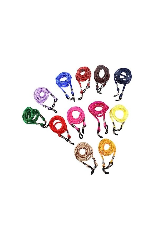 UKCOCO 24 Pièces Porte-Lunettes De Soleil Lanière De Lunettes Porte-Lunettes Collier Chaîne De Lunettes Corde De Cou Audacieu