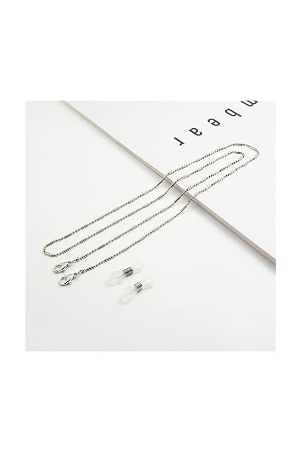 Mode Lunettes Chaîne Perle Perlée À La Mode Femmes À Lextérieur Décontracté Lunettes De Soleil Accessoire Collier Cadeau Sus