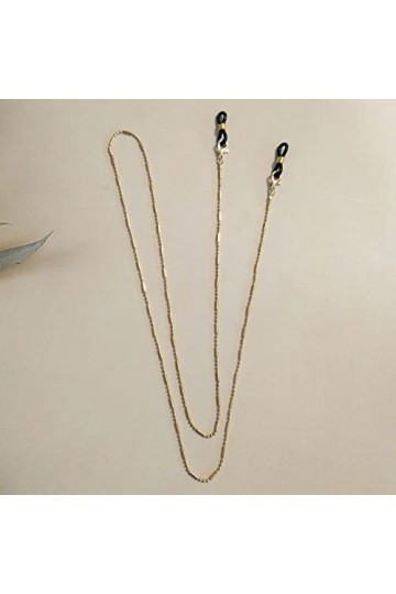 Mode Lunettes Chaîne Imitation Perle Perlée À La Mode Femmes À Lextérieur Décontracté Lunettes De Soleil Accessoire Collier 