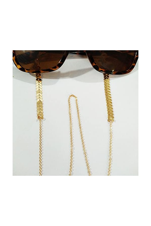 Mode Lunettes Chaîne Imitation Perle Perlée À La Mode Femmes À Lextérieur Décontracté Lunettes De Soleil Accessoire Collier 