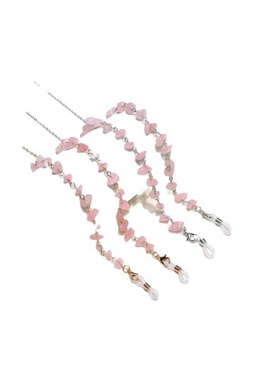 HczIon Chaîne Lunettes 2 Pièces Lunettes Chaîne Lunettes Licou Cordon Masque Chaîne Lunettes De Soleil Décoration