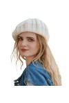 WANYIG Femmes Classique Francais Chapeau de Béret en Laine Chic Bonnet Calotte Hiver Chapeaux Cachemire Casquette Souples Élé