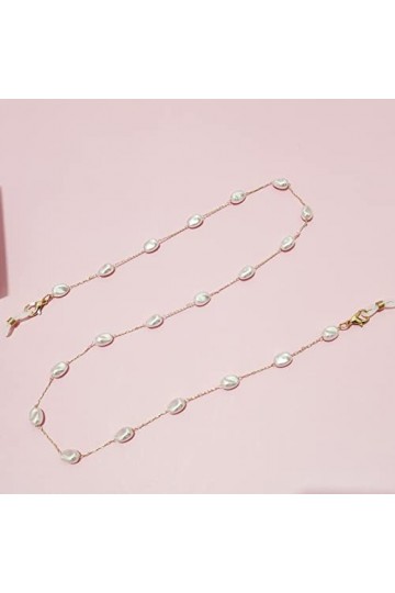 Chaîne De Lunettes De Soleil De Mode Chaîne Suspendue Pour Chaîne De Lunettes De Perles De Coeur Dor,4
