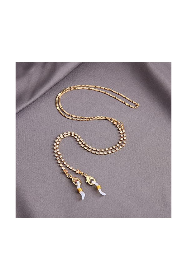 Bijoux De Mode Imitation Perle Verre Cristal Perle Masqué Lunettes De Soleil Lunettes Chaîne Lunettes Lunettes Longes,18