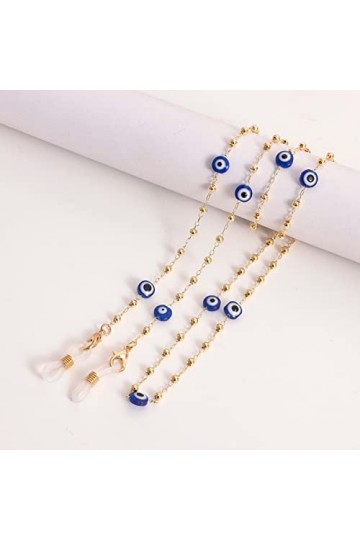 Lunettes Chaîne Lanière Alliage Perles Titulaire Sangle De Corde Chaînes De Lunettes Anti-perte,3