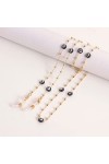 Lunettes Chaîne Lanière Alliage Perles Titulaire Sangle De Corde Chaînes De Lunettes Anti-perte,3