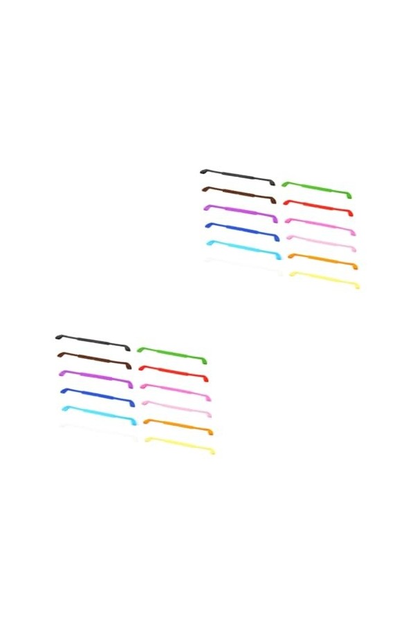 Hemobllo 24 Pcs Support De Lunettes En Silicone Cordon De Lunettes Support De Cordon De Lunettes En Silicone Support De Lunet