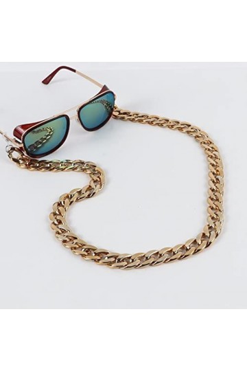 Chaînes À Lunettes Chaînes De Lunettes De Soleil Noires Lanière pour Femmes Hommes Chaînes De Lunettes en Cristal Anti-Perte 