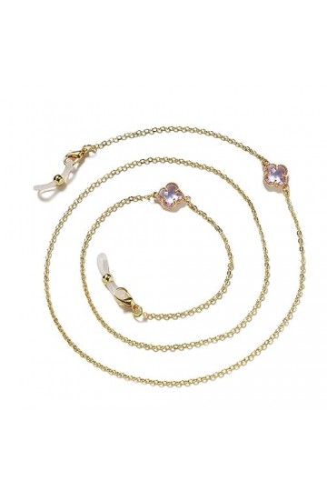 LEFEDA Lot de 3 sangles de lunettes en métal pour lunettes de soleil, support de lunettes de lecture, cordon antidérapant à p