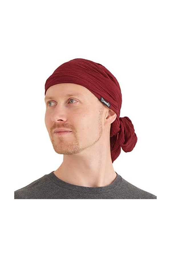 CHARM Casualbox | Fronces Turban Bandana Chapeau Tête Écharpe Toutes Saisons Bohémien Chic Chic Pirate Kaki