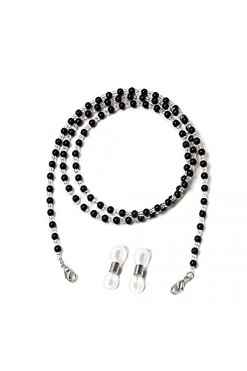 LEFEDA Lot de 3 sangles de lunettes colorées pour femme - Chaîne de lunettes - Support de masque de lecture - Miroir de lectu