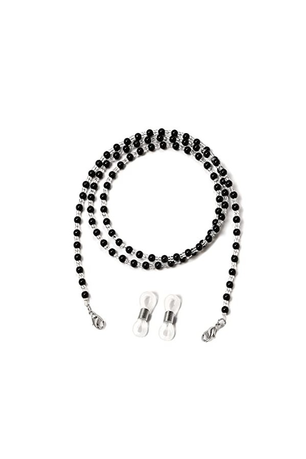 LEFEDA Lot de 3 sangles de lunettes colorées pour femme - Chaîne de lunettes - Support de masque de lecture - Miroir de lectu