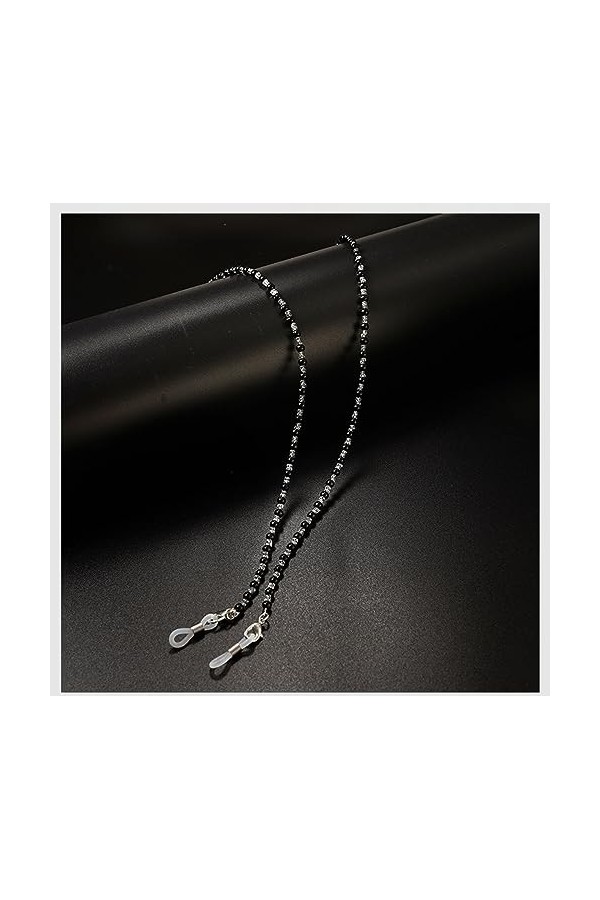 LEFEDA Lot de 3 sangles de lunettes colorées pour femme - Chaîne de lunettes - Support de masque de lecture - Miroir de lectu