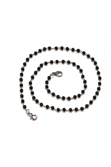 LEFEDA Lot de 4 sangles de lunettes de soleil, chaînes de lunettes de lecture, chaînes de lunettes antidérapantes pour femme,