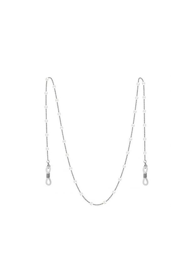 HczIon Chaîne Lunettes 2 Pièces De Chaînes De Lunettes,Chaîne De Perles,Lunettes De Lecture Chaîne Suspendue,Lunettes De Sole