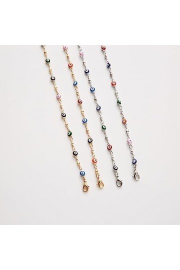 HczIon Chaîne Lunettes 2 Morceaux De Lunettes De Couleur Métallique Chaîne Anti Perte Anti Perte Lunettes De Soleil Cordon,Or