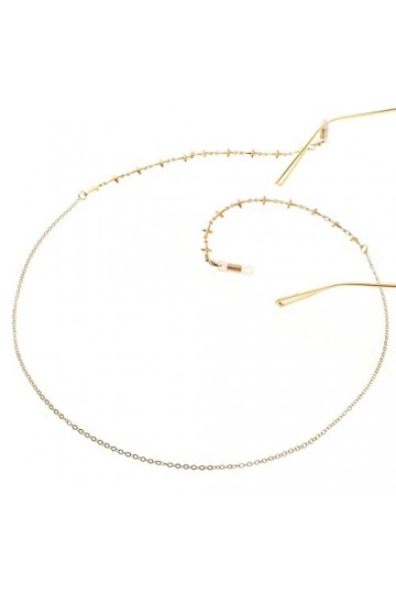 HOOENG Lunettes Chaînes Sangle De Lunettes for Femmes Croix Collier en Métal Simple Mode Lunettes De Retenue Sangles De Lunet