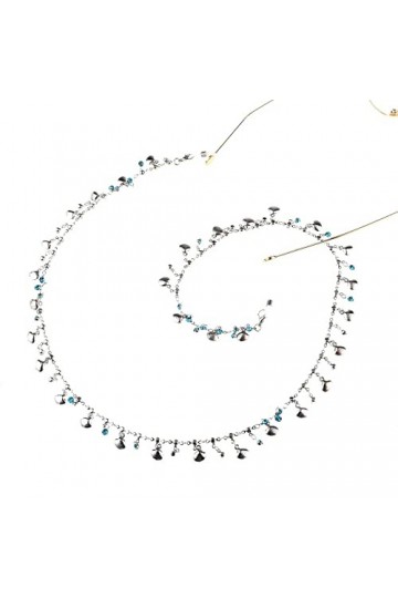 HOOENG Sangle de Lunettes Lunettes lanière for Femmes perlé Double Couche Masque chaînes élégant Lunettes retenue Lunettes ch