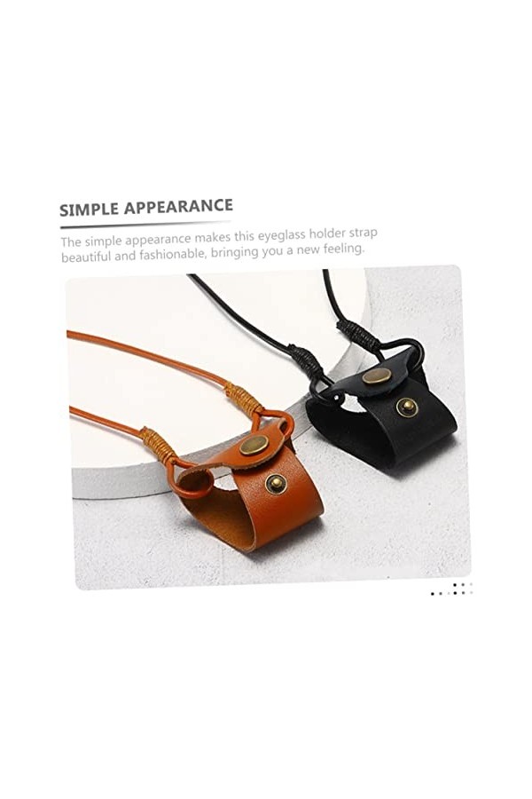 Baluue 2 Pièces à Lunettes Ficelle à Lunettes Chaînes De Lunettes Pour Femmes Élégantes Attaches De Lunettes Réglables Sangle