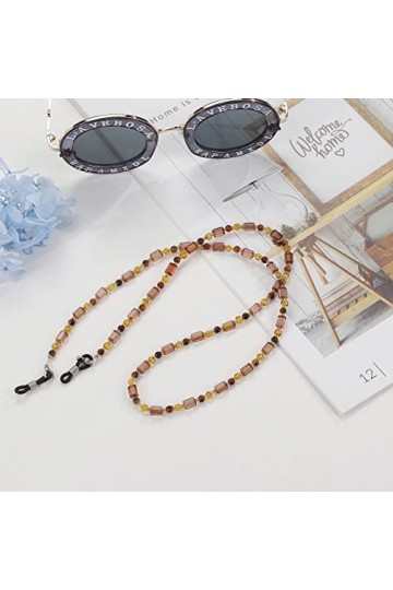 ENLLY Lunettes Chaînes De Lunettes for Femmes Vintage Perlé Lunettes De Retenue Élégant Porte-Lunettes Chaînes