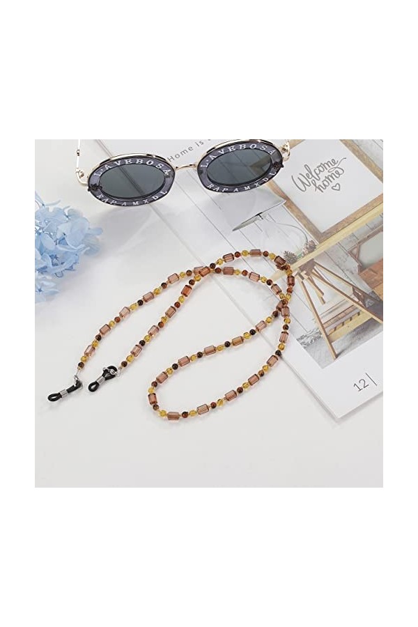 ENLLY Lunettes Chaînes De Lunettes for Femmes Vintage Perlé Lunettes De Retenue Élégant Porte-Lunettes Chaînes