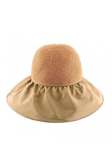 CHIC DIARY Chapeau de soleil pour femme à large bord - Chapeau souple pour femme - Casquette pliable - Protection UV UPF 50+,