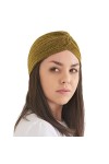 CHARM Casualbox | Paillettes Mode Turban Chapeau Twist Bohémien Chic Bandana Arabe Festival Chimio Or