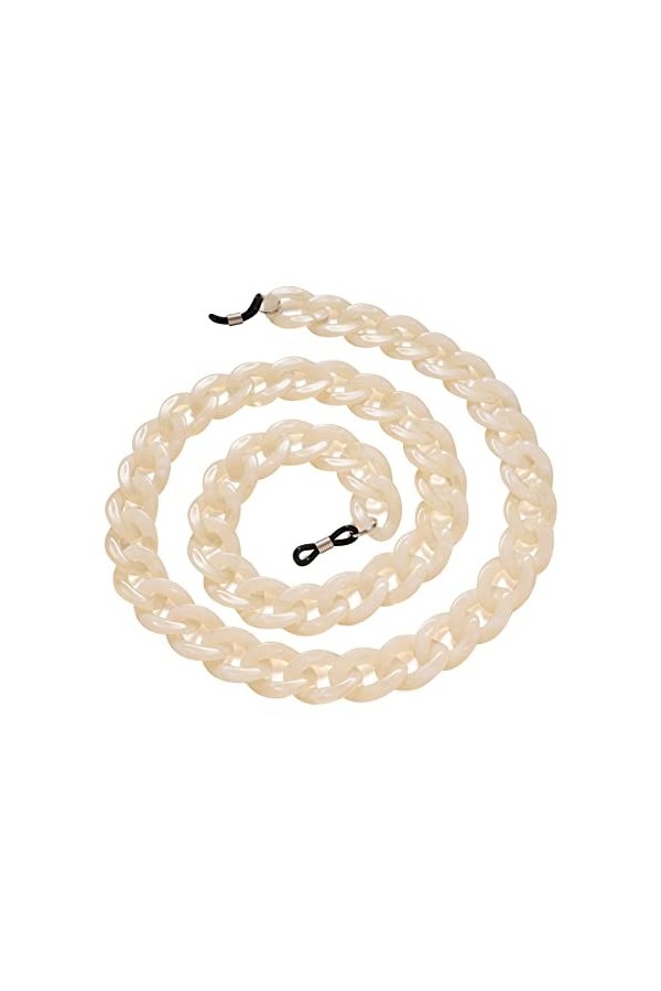 Cozylkx Chaîne De Lunettes En Acrylique 70 Cm Chaîne De Lunettes Lunettes Lanière Cordon Antidérapant Lunettes De Soleil Supp