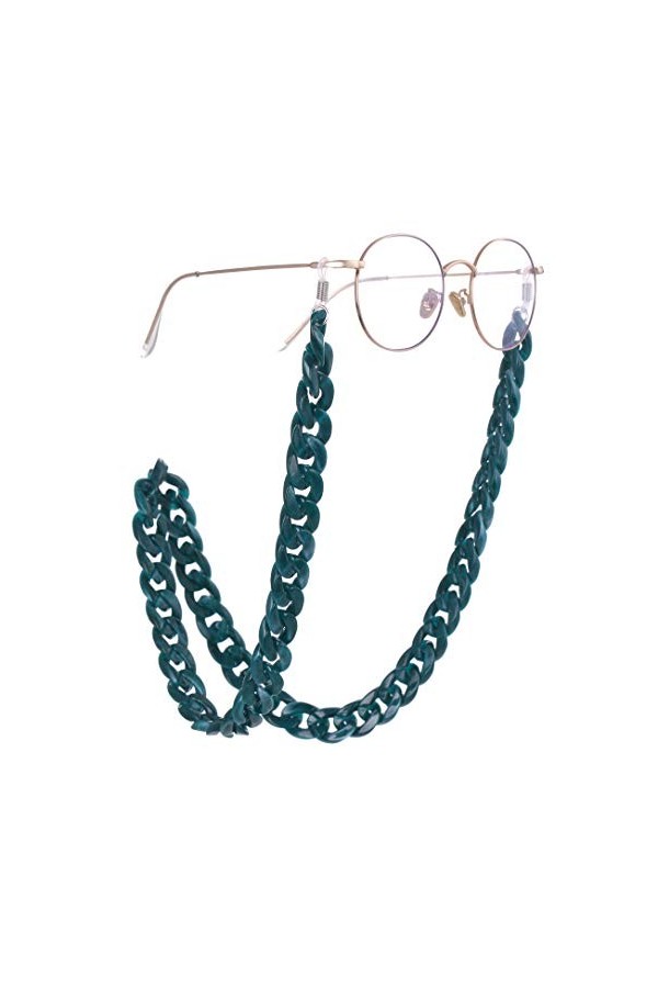 kkjoy Chaîne de lunettes de soleil unisexe en acrylique cordon de masque pour homme et femme