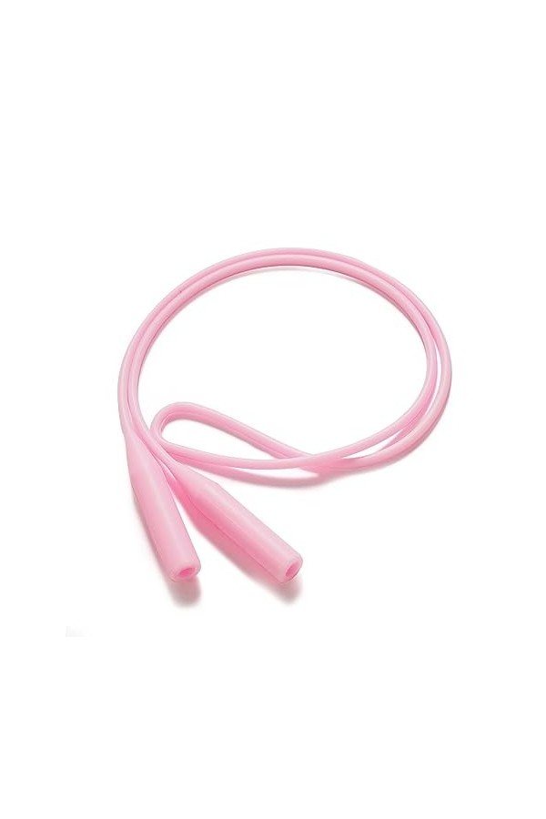 LEFEDA Lot de 10 cordons de lunettes de soleil antidérapants en silicone pour homme et femme, rose, taille unique