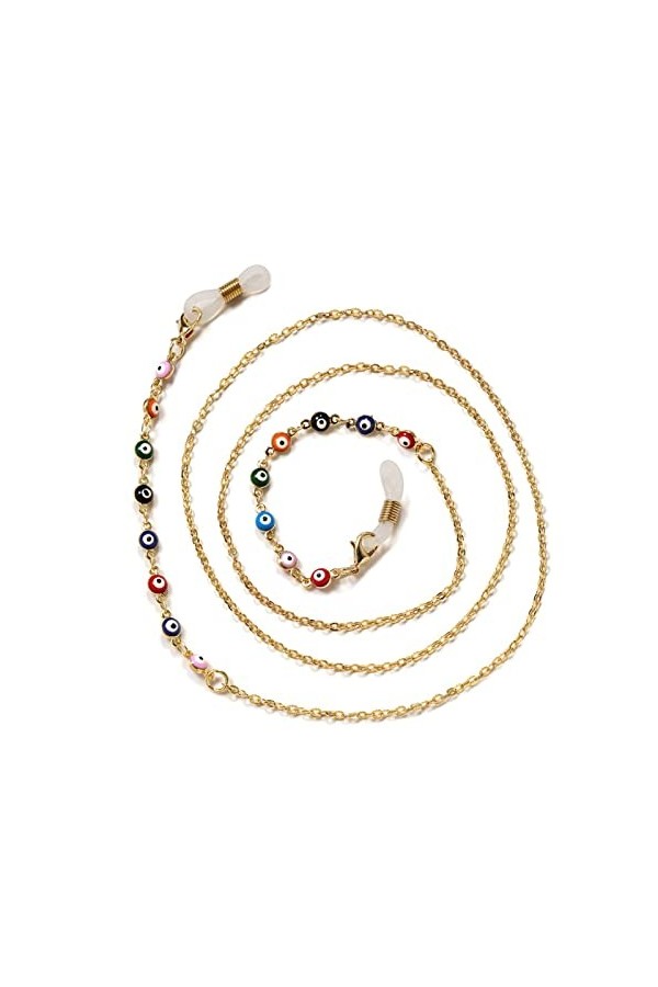 BELLAY Chaînes de Lunettes de Mode for Femmes chaînes de Lunettes de Soleil en Cristal Lunettes Porte-Cordon Lunettes lanière