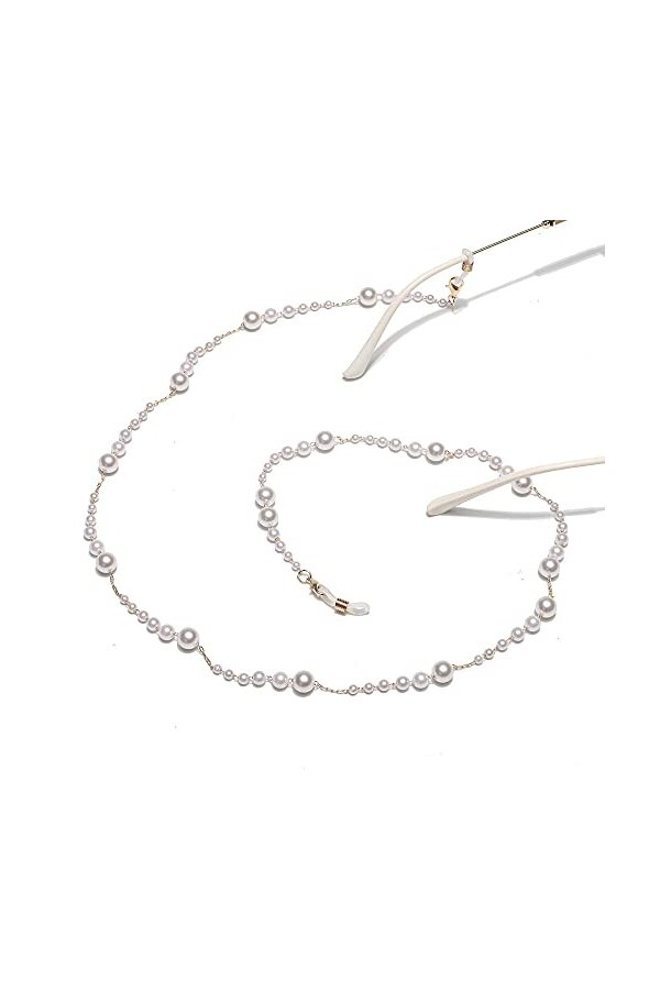 YUNHOME Chaîne De Lunettes Cordon Lunettes Chaine Lunette Gradient À La Main Simple À La Main De Grande Taille Moyenne Et Pet