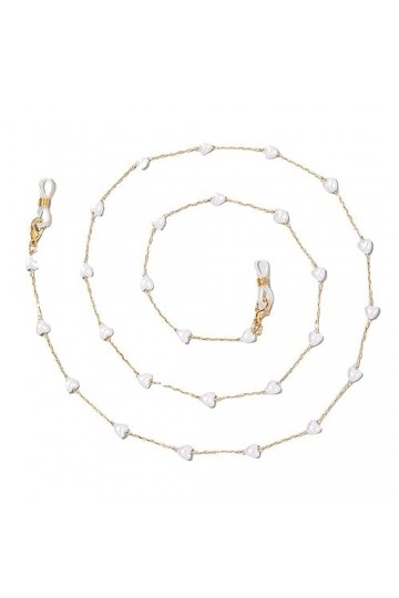 LEFEDA Lot de 2 chaînes de lunettes de soleil, chaînes de lunettes de lecture, chaînes de lunettes antidérapantes pour femme,