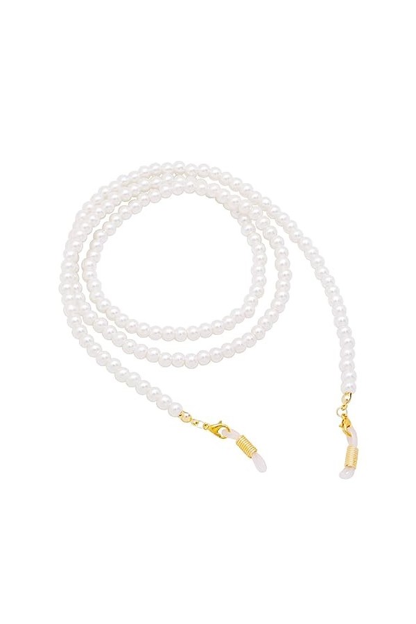 LEFEDA Lot de 3 sangles de lunettes antidérapantes pour femme - Chaîne de lunettes - Support de masque de lecture - Miroir de