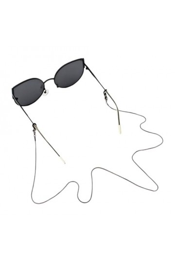 LEFEDA Lot de 5 chaînes de lunettes en métal pour lunettes de soleil, sans couleur, taille unique