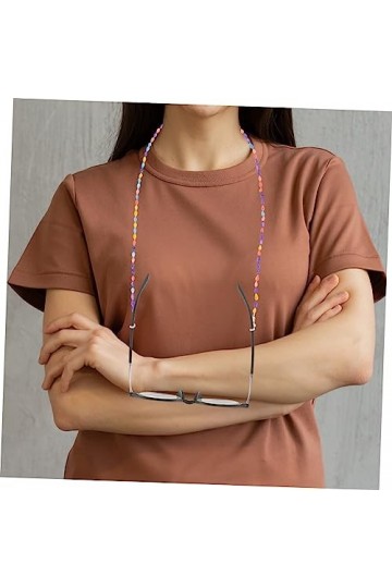 Toddmomy Sangle De Lunettes Pour Femmes Chaîne De Lunettes Sangle De Lunettes Perlée Lanière De Lunettes Lanière Perlée Sangl
