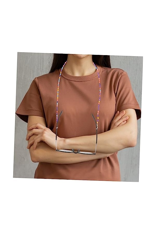 Toddmomy Sangle De Lunettes Pour Femmes Chaîne De Lunettes Sangle De Lunettes Perlée Lanière De Lunettes Lanière Perlée Sangl