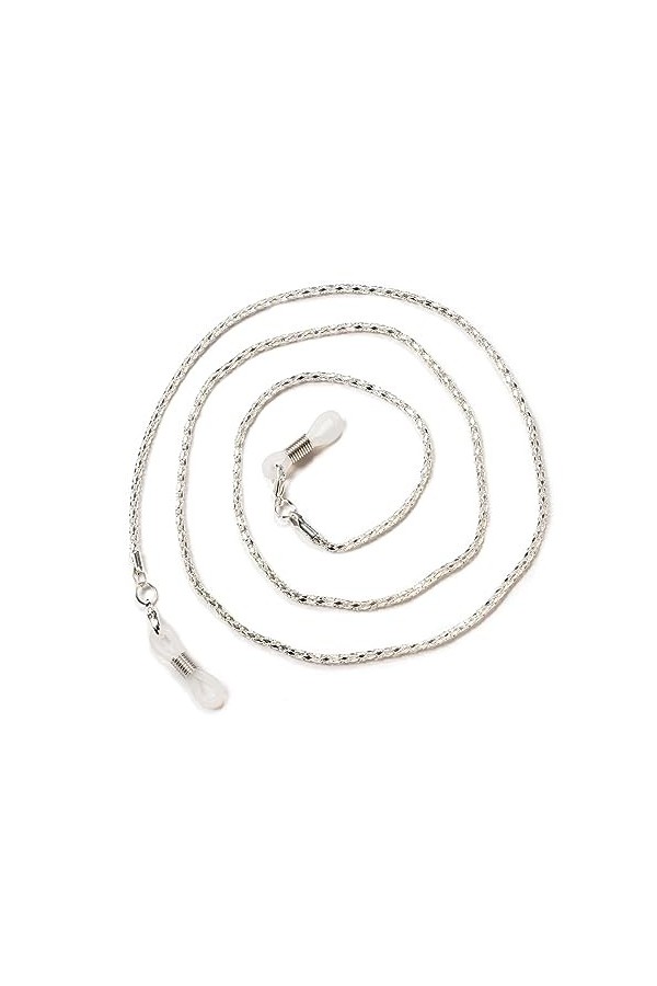 LEFEDA Lot de 6 chaînes de lunettes antidérapantes en métal pour homme et femme, A2, taille unique