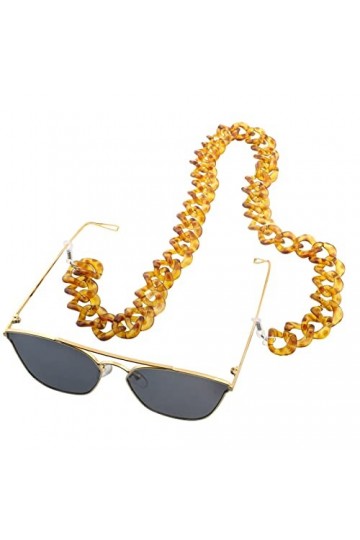 OMNIOF Chaînes Sangle de Lunettes for Femmes chaînes de Masque Acrylique Simples chaînes de Porte-Lunettes élégantes Convient