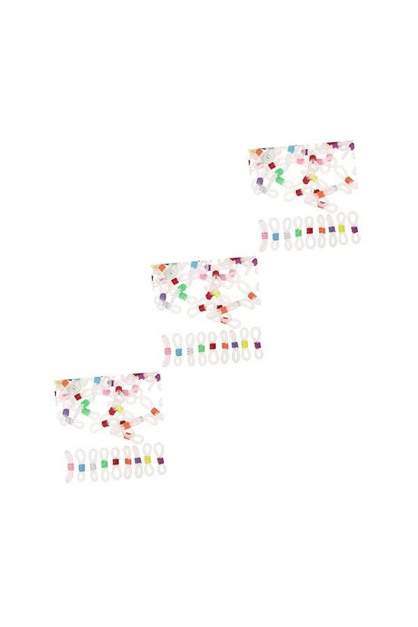 COHEALI 300 Pcs Lunettes Crochet DOreille Connecteur Support De Lunettes De Soleil Support En Verre Lunettes Claires Boucle 