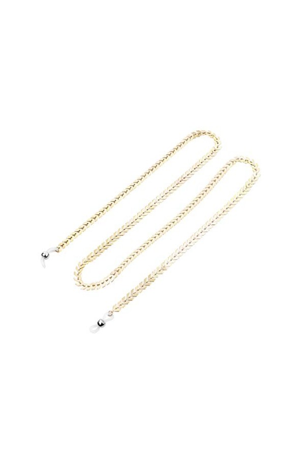 Fenical Chaîne de lunettes antidérapante pour homme et femme - Lunettes de lecture - Chaîne pour lunettes de soleil et lunett