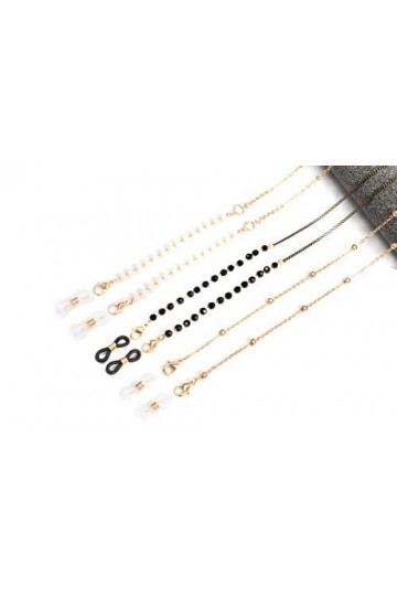 Generik Lot de 3 chaînes de masque pour masque de protection - Chaîne pour lunettes - Bandeau élégant pour masque de protecti