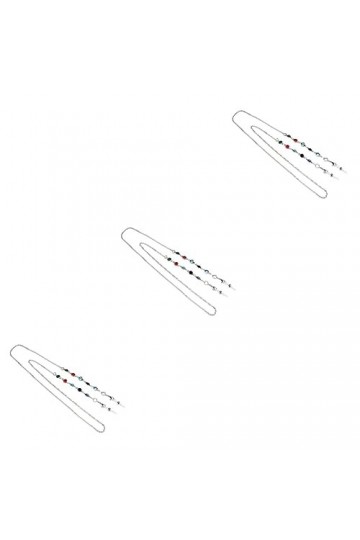 Housoutil 3 Pcs Support De Support En Métal Collier De Bijoux Perles Cordon De Chaîne De Support De Lunettes Lanière De Lunet