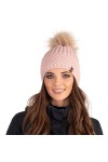 VIVISENCE Femme Bonnet Classique Et À La Mode 7016, Fabriqué en UE, Rose Clair,UNI