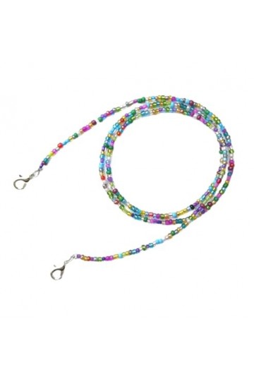 LEFEDA Lot de 6 sangles de lunettes colorées pour femme - Chaîne de lunettes de soleil - Porte-lunettes de soleil - Collier, 