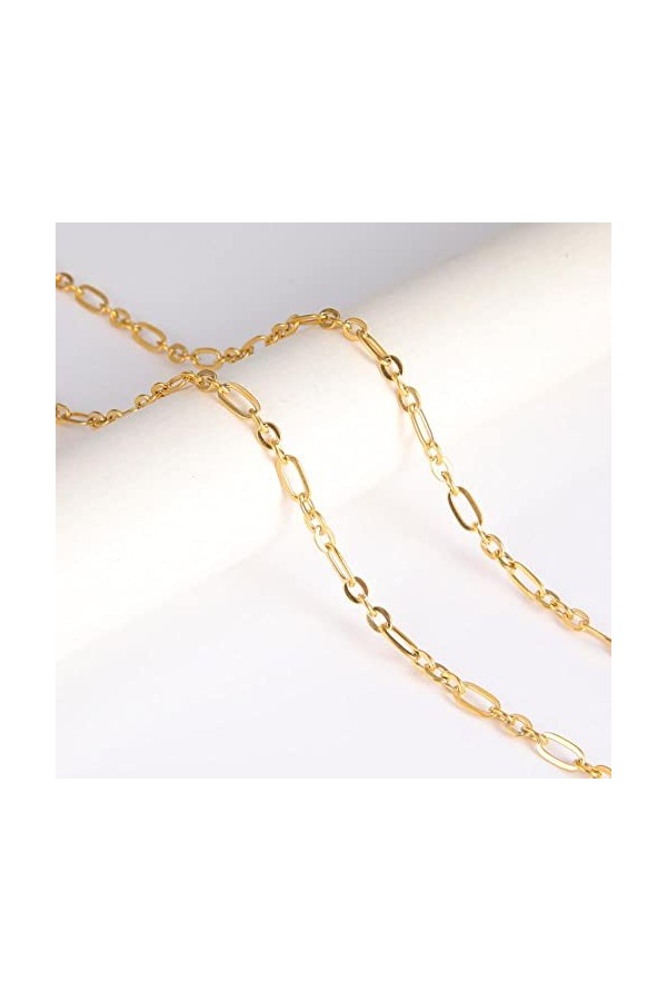 Chaînes À Lunettes Or Couleur Lunettes Chaînes Titulaire Collier pour Femmes Hommes en Acier Inoxydable Lunettes De Soleil Sa