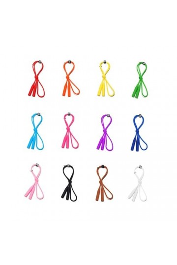 Mikikit 12 Pièces Sangle Porte-lunettes Sangle De Lunettes De Soleil Porte-lunettes De Sport Fin De Chaîne De Lunettes Suppor