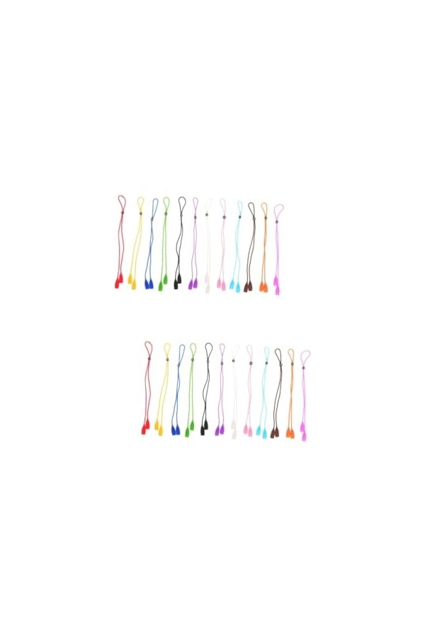 Mikikit 12 Pièces Sangle Porte-lunettes Sangle De Lunettes De Soleil Porte-lunettes De Sport Fin De Chaîne De Lunettes Suppor