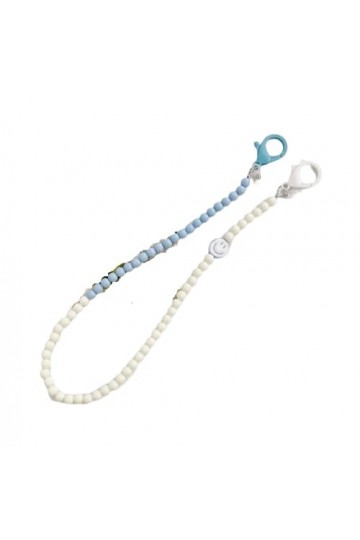 LEFEDA Lot de 3 chaînes de lunettes colorées pour femme - Pour lunettes de soleil - Collier, bleu, taille unique