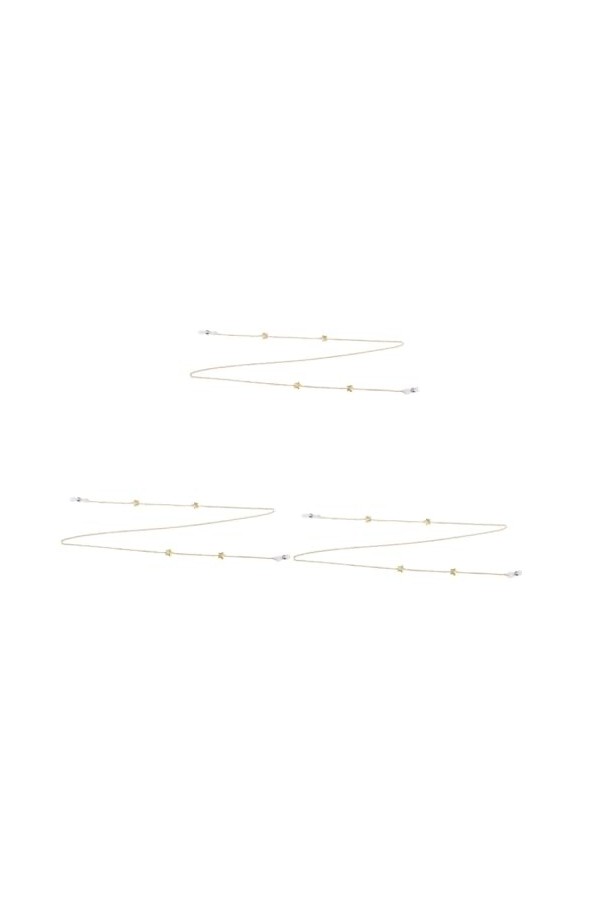 GALPADA 3 Pièces Support De Sangle De Lunettes De Soleil Pentagramme Lunettes Chaîne Étoile Chaîne De Lunettes Lunettes De So